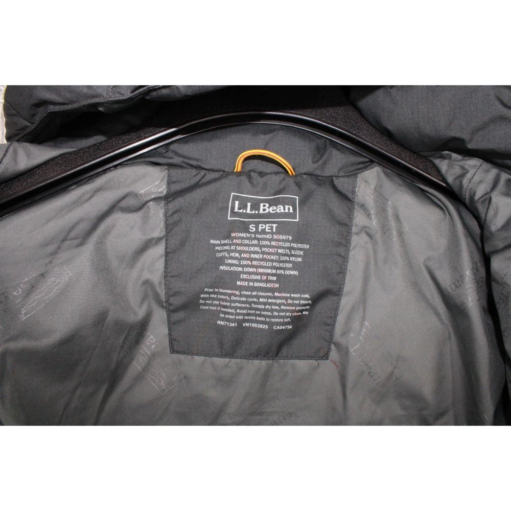 LL Bean Mountain Classic Down Sherpa-Lined Zippered Hooded Parka S Pet - Picture 5 of 10